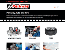 Tablet Screenshot of parkwayautoparts.com